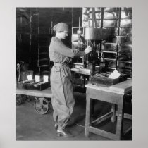 Drilling WW1 Ammunition Cartridges: 1910s