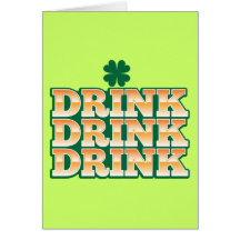 DRINK DRINK DRINK  from The Beer Shop Greeting Cards