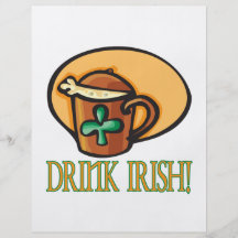 Drink Irish Flyer Design