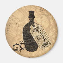 Drink Me Bottle Fridge Magnet