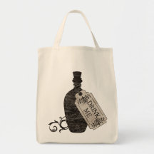 Drink Me Bottle Tote Bags