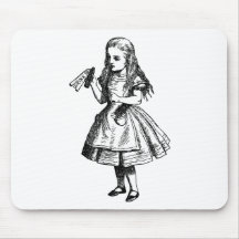 Drink Me Inked Black Mouse Pads