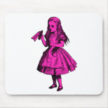 Drink Me Inked Pink Fill Mousepad