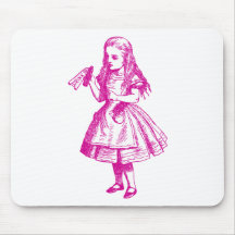 Drink Me Inked Pink Mouse Pads