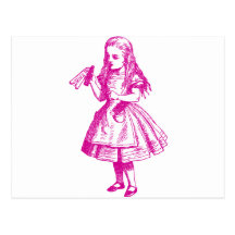Drink Me Inked Pink Postcards