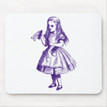 Drink Me Inked Purple Mouse Pad
