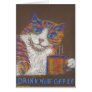 Drink More Coffee Cat Card