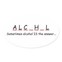 drink oval sticker