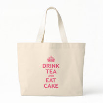 Drink Tea and Eat Cake Canvas Bags