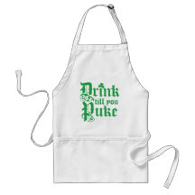 Drink Til You Puke Aprons