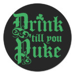 Drink Til You Puke stickers