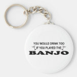 Drink Too - Banjo Keychain