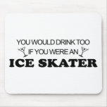 Drink Too - Ice Skater Mousepads