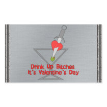 Drink Up Bi****s Rectangle Stickers