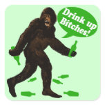 Drink Up Bitches Irish Bigfoot stickers