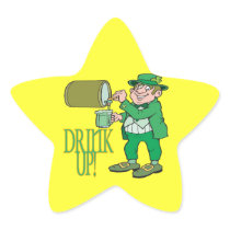 Drink Up Star Sticker
