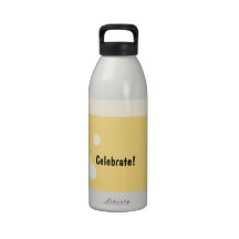 Drink with Bubbles Graphic Reusable Water Bottle