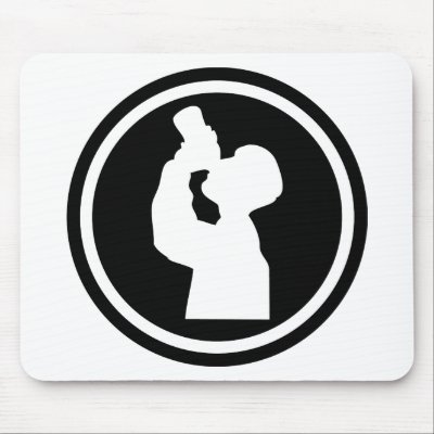 drinking alcohol icon mouse pads by TomaniacLines