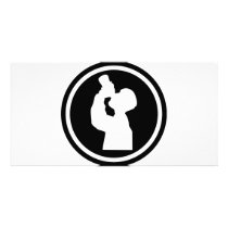 drinking alcohol icon photo card template