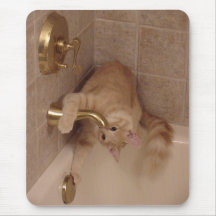 Drinking Cat Mousepad