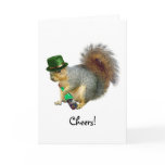 Drinking Irish Squirrel Card