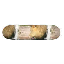 Drinking Lion Skateboard
