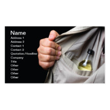 Drinking problem business card template