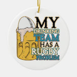 Drinking Team Rugby Ornament