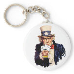Drinking Uncle Sam Key Chain