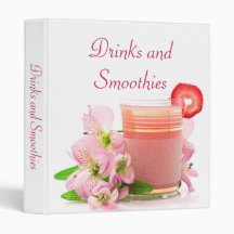 Drinks and Smoothies recipes Binder