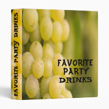 drinks, FAVORITE, PARTY, DRINKS binder