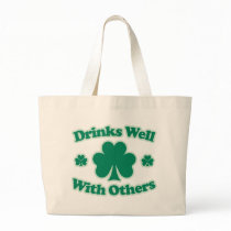 Drinks Well With Others Canvas Bags