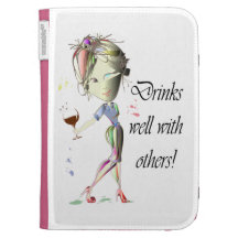 Drinks well with others funny iPad Case