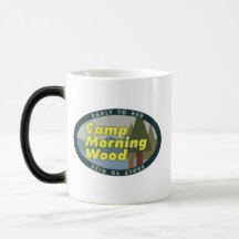 Drinkware en bois 2 de matin de camp tasses à café