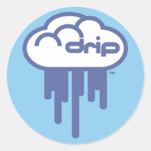 Driplogo in Blue Stickers