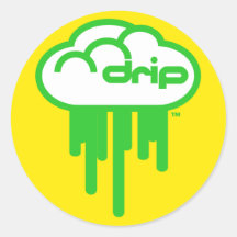 Driplogo in Lemon Lime Stickers