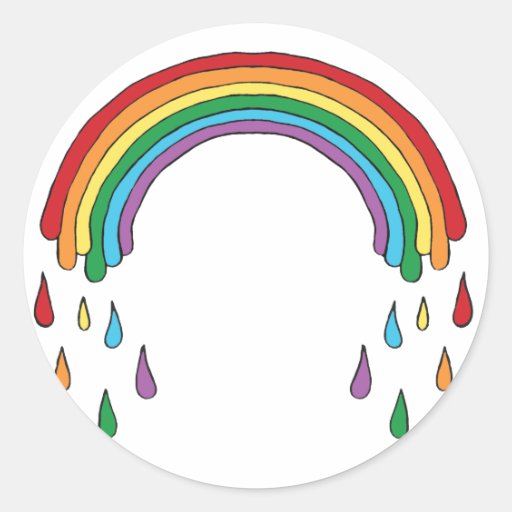 Drippin' Rainbow Stickers