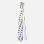 Dripping Daffodil Blue Floral Tie