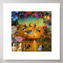 Dripping Flowers Posters