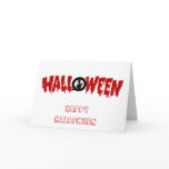 dripping halloween text-greeting card