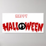 dripping halloween text-poster