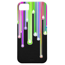 Dripping Icing - Abstract Art on Black iPhone 5 Covers