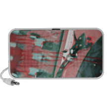 Dripping music of the reds travelling speakers