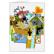 Drippy Shadeprint Greeting Cards