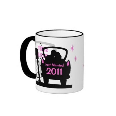 Drive In Newlyweds Keepsake Mug by pinkinkart