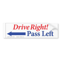 Drive right bumper stickers