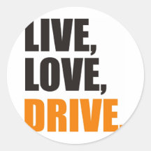 drive round sticker