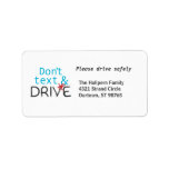 Drive Safely Address Labels