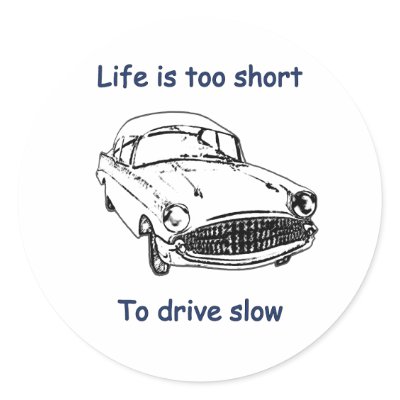 Drive Slow Life Is Short by HappyDoggies
