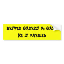 Driver carries no cash - He is married